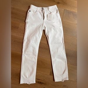 11/29 KanCan Straight Fit White Denim Jeans